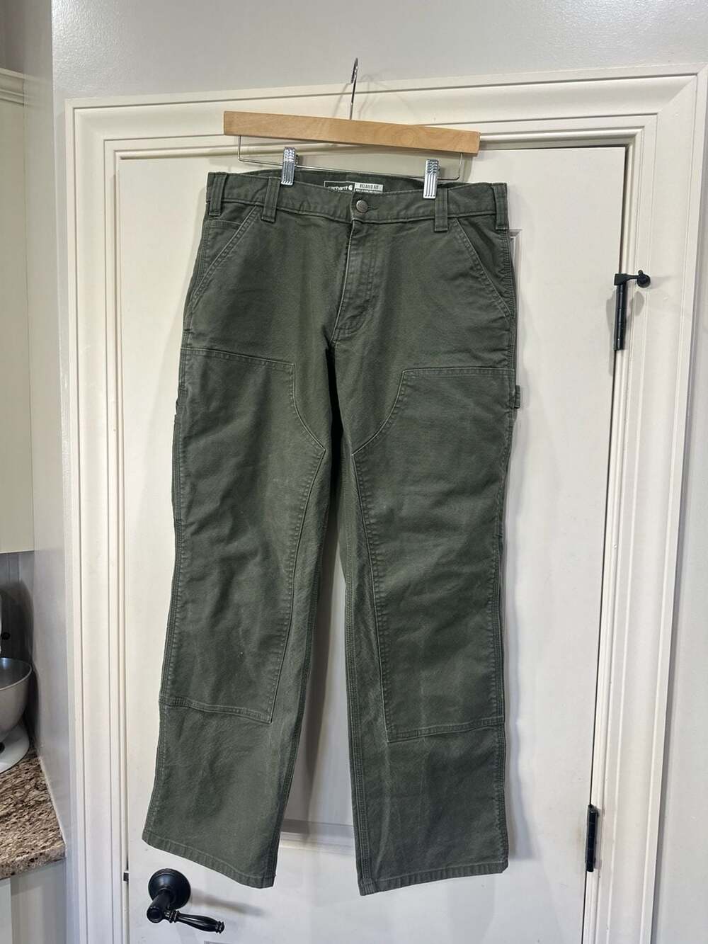 Carhartt Relaxed Fit Double-Front Washed Duck Work Pants 33x30